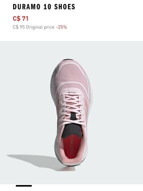 ✨️SALE✨️ adidas Women's Pink Lace-Up Running Sneakers